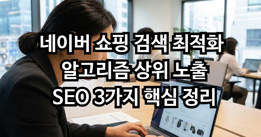네이버 쇼핑 검색 최적화 SEO 3가지