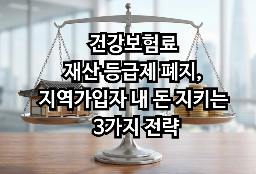 건강보험료 재산 등급제 폐지, 지역가입자 내 돈 지키는 3가지 전략