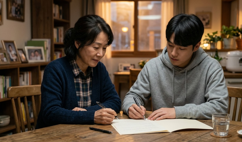 가족간 차용증 작성