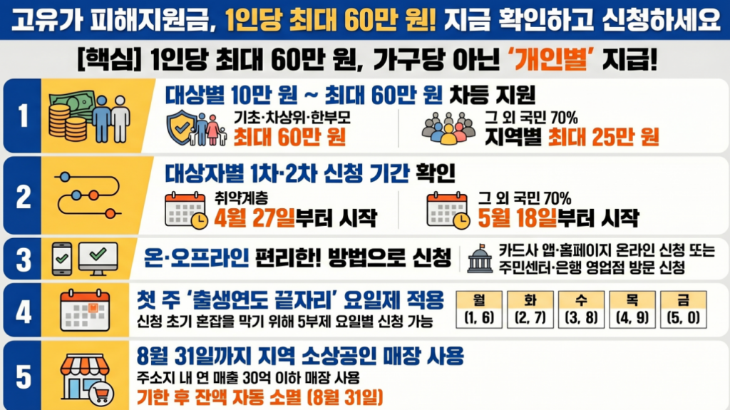 2026 고유가 피해지원금 총정리