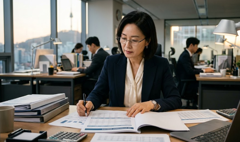 기업결합 심사 문서를 검토하는